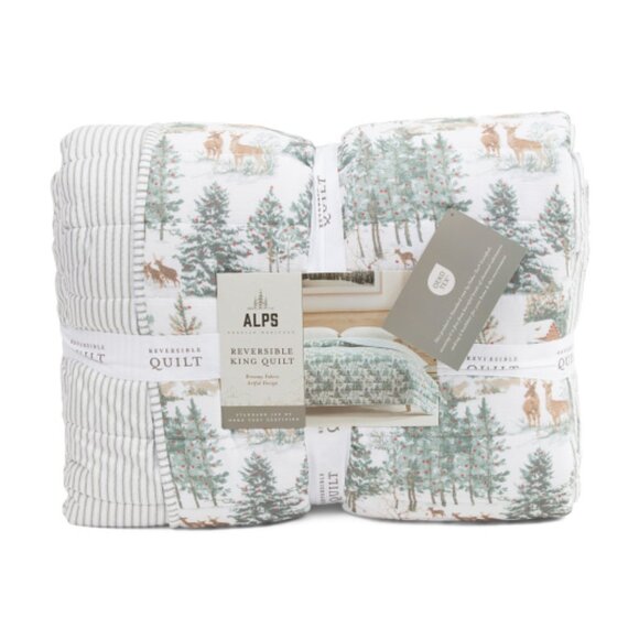 ENVOGUE Green Winter Forest Quilt - Picture 1 of 3